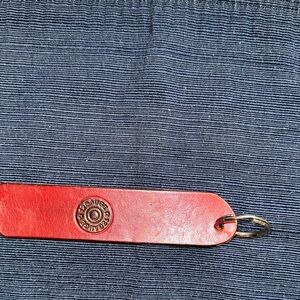 Vintage 12 Gauge Leather Key Chain